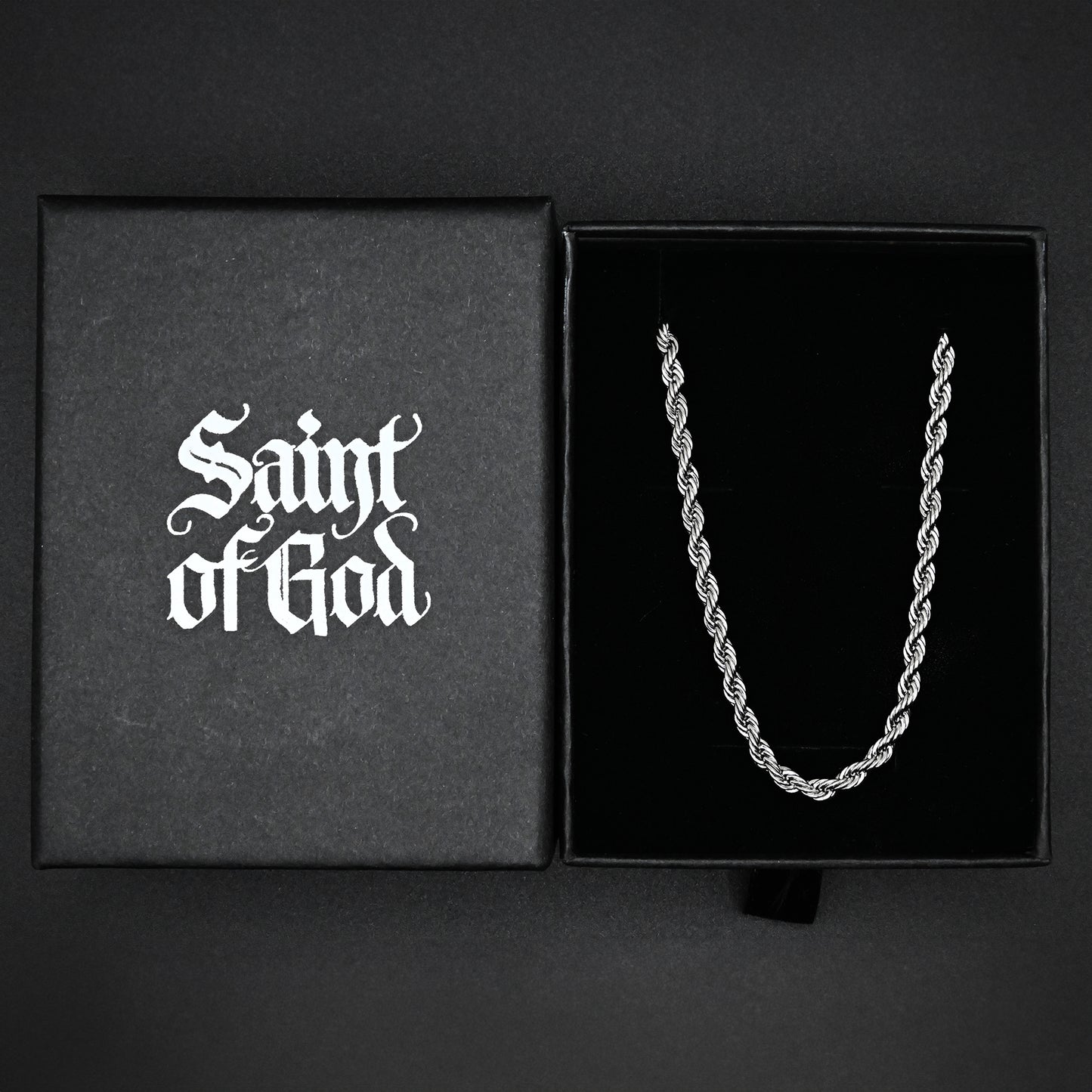 White Gold Rope Chain - 3mm