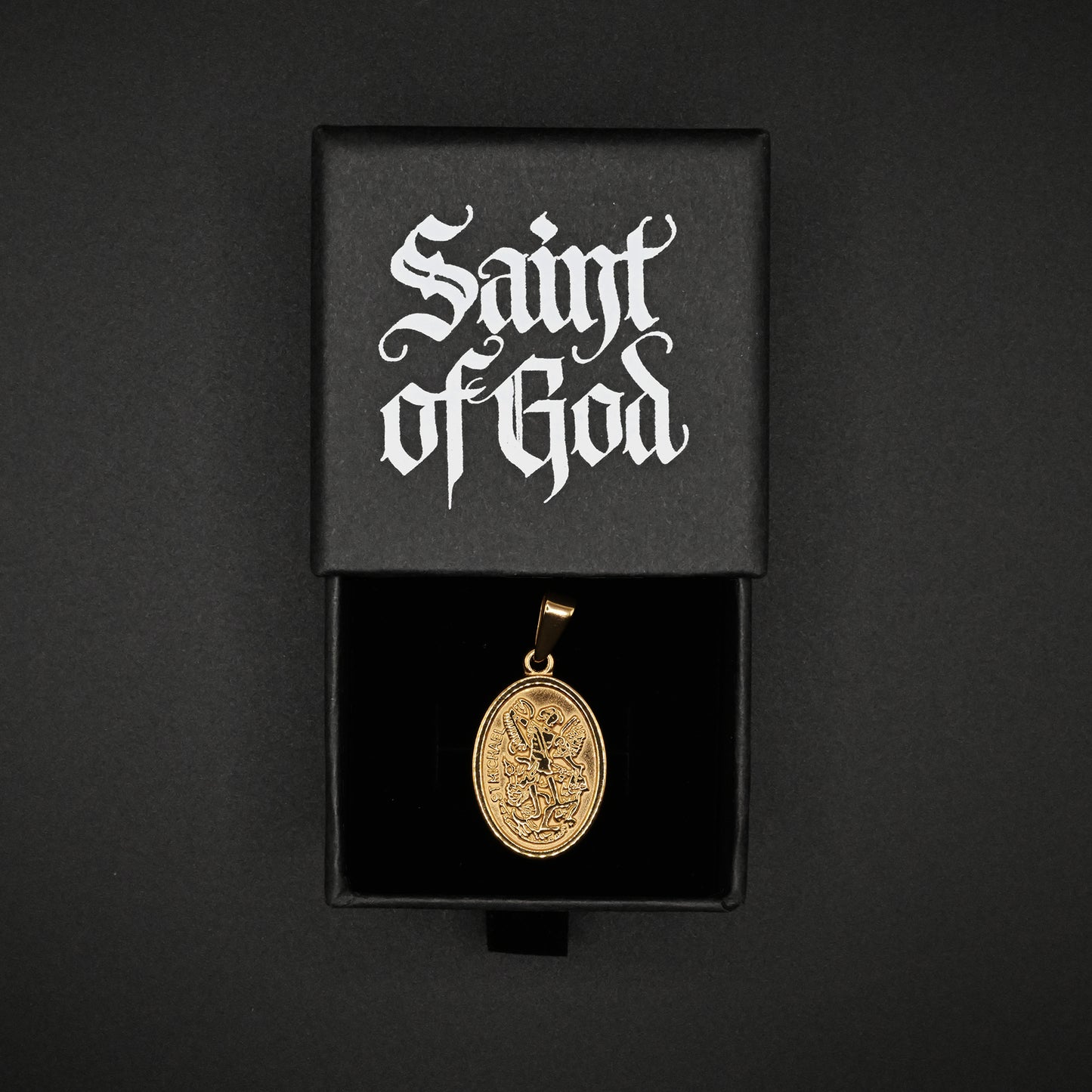 Gold Saint Michael Pendant